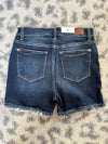 Distressed Hem Judy Blue Shorts - Maple Row Boutique 