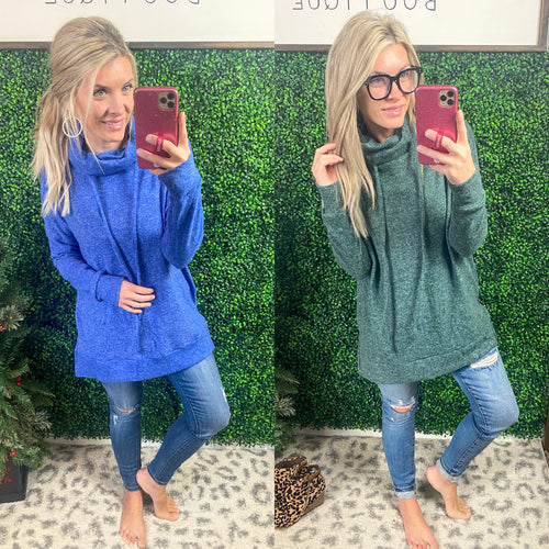 Black Friday Funnel Neck Sweaters - Maple Row Boutique 