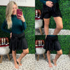 Hips Don’t Lie Black Skort - Maple Row Boutique 