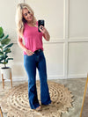 Cool Runnings Control Top, Cool Denim Flare Jeans By Judy Blue - Maple Row Boutique 