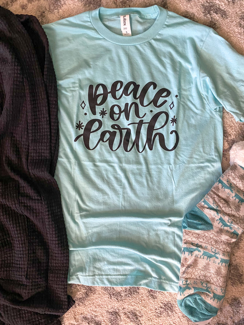 Peace on Earth Tee - Maple Row Boutique 