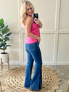 Cool Runnings Control Top, Cool Denim Flare Jeans By Judy Blue - Maple Row Boutique 