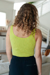 Fundamentals Ribbed Seamless Reversible Tank in Green - Maple Row Boutique 