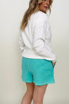 Zenana Contrast Stich Shorts with Pockets - Maple Row Boutique 